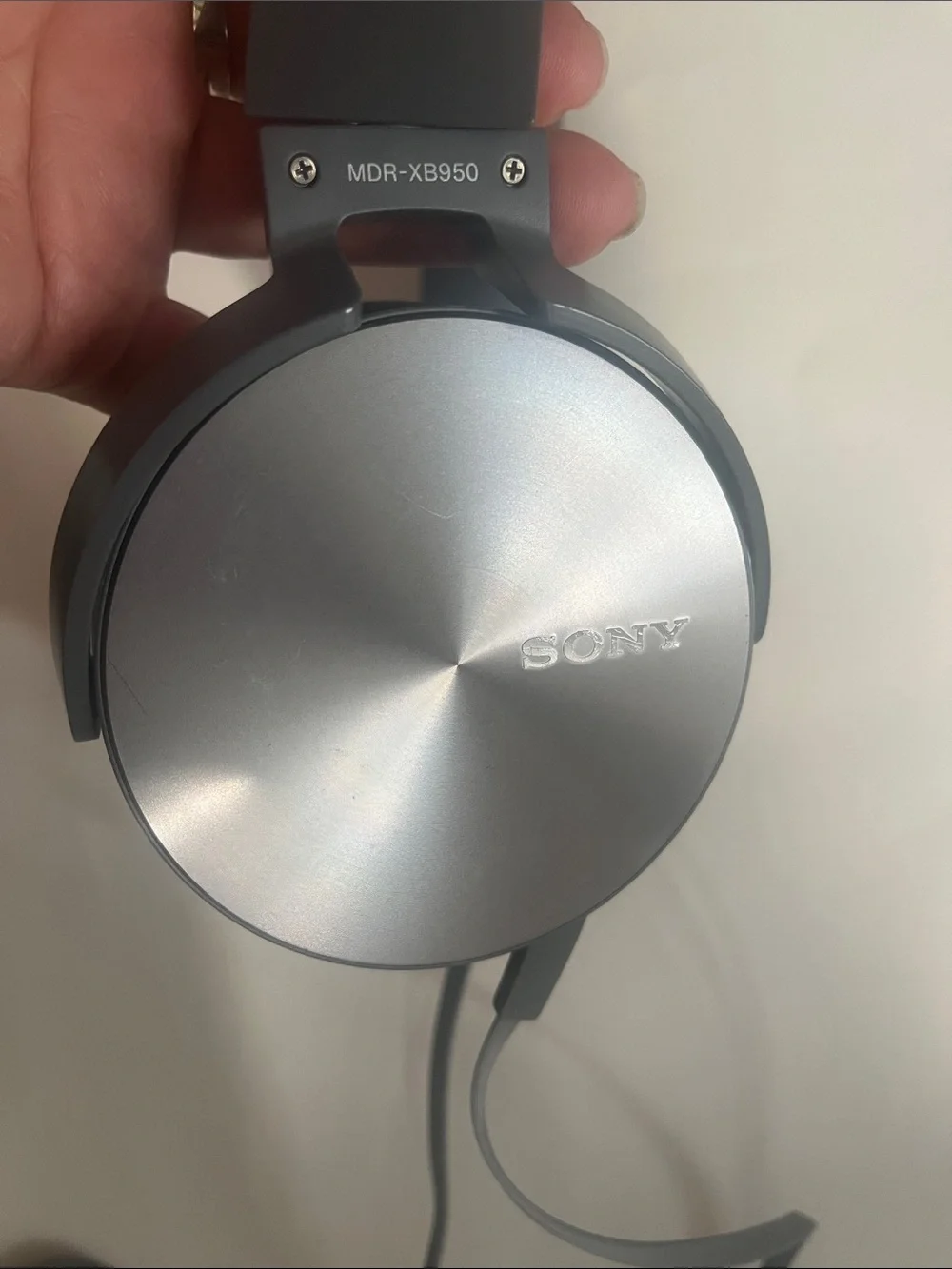 Sony Over-Ear Headphones in Silver with Wired Connection